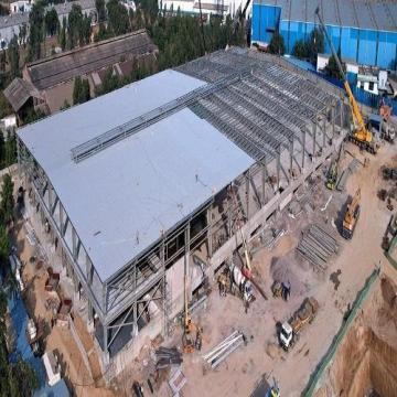 Industrial steel structure fabrication