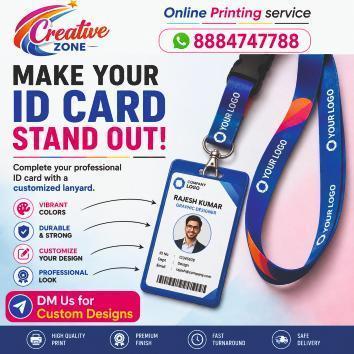 Lanyard Printing Rs. 30/- Corporate Branding | Perfect for ID Cards | 631