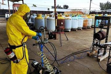 Hazardous Compressed Gas Cylinder Disposal