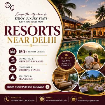 Resorts Near Delhi NCR for Relaxing Weekend Escapes with CYJ