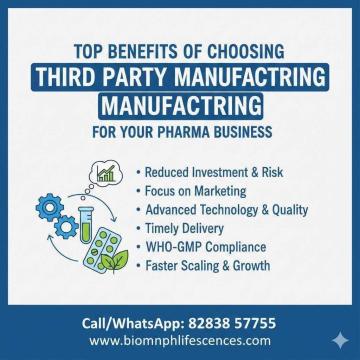 Top Benefits of Choosing Third Party Manufacturing for Your Pharma Business