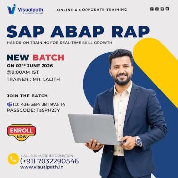 SAP ABAP RAP New Online Batch Starts June 2nd, 2026
