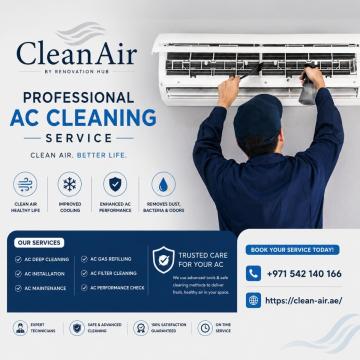 Trusted AC Cleaning Company in Dubai | Clean Air UAE