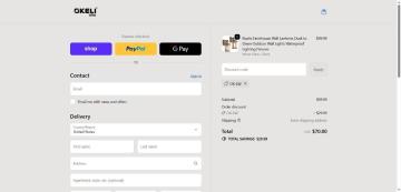 30% OFF Your Order on Okeli Lights