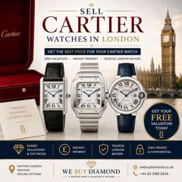 Sell Cartier Watches in London - Get the Best Price & Free Valuation