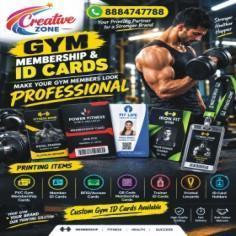 Gym Membership Cards | Banners | Brochures | Flyers | Visiting Cards | 667