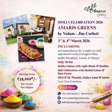 Celebrate in Style at Amaris Greens Resort by Vedam Jim Corbett