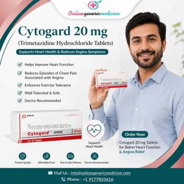 Cytogard 20mg Tablets | Trimetazidine | onlinegenericmedicine