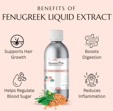 Fenugreek Liquid Extract for Cosmetic & Beauty Products | Raasa Oils