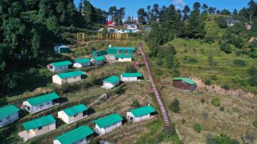 Experience the beauty of the Himalayas at Camp Little Jaguar Kanatal