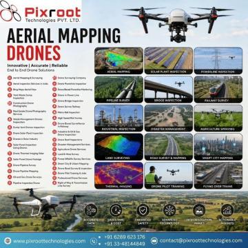 High-Quality Real Estate Drone Photography Services by Pixroot Technologies