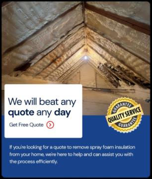 Closed Cell Spray Foam Removal Specialists for Moisture Control!