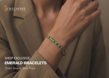 Shop Exclusive Emerald Bracelets | Order Now at Best Price
