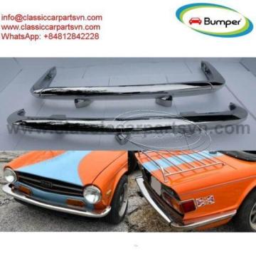 Triumph TR) bumpers by stainless steel new