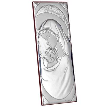 Madonna and Child Icon, Sterling Silver Baptism Favor