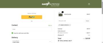 Gade Nutrition: Up To 70% OFF Sitewide + Free Shipping