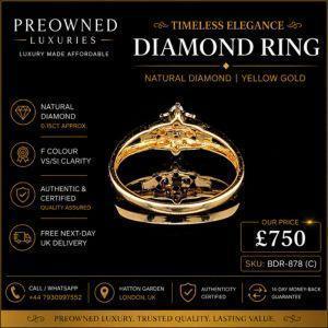 Buy Elegant Pre-Owned Diamond Ring Best Value UK