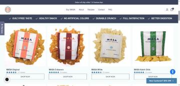 50% OFF + Free Shipping Your Order on MASA Chips
