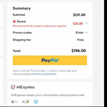 Claim Up to $70 OFF Orders of $35 - $499 or More At AliExpress