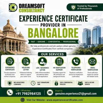 Bangalore Experience Certificate Provider with Verification Support