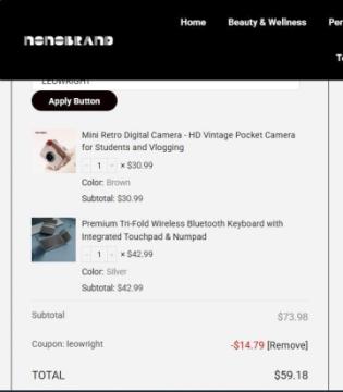 20% OFF All Products At Nonobrand