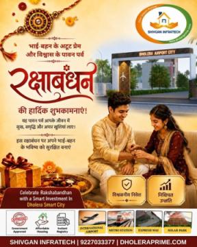 Raksha Bandhan Plot Offer In Dholera Smart City