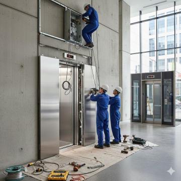 Lift Automatic Door Installation by Excellent Elevators