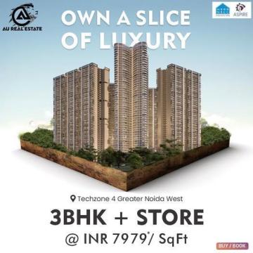 3 BHK Apartment | 4 BHK Apartments in Greater Noida - Au Aspire Leisure Valley