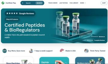 30% OFF Entire Order at Certified Peptides