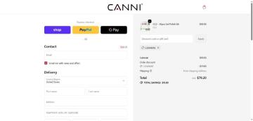 40% OFF Your All Products on CANNI
