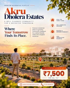 Find Plots Near Dholera SIR Boundary for Sale Today