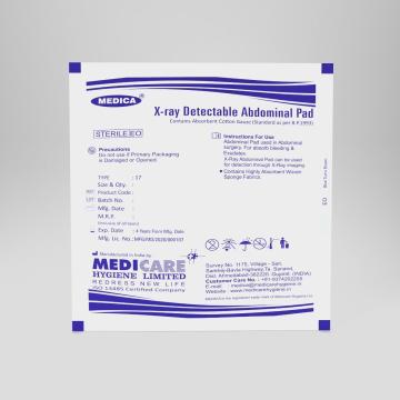X-Ray Detectable Abdominal Pad Lap Sponge Manufacturer & Surgical Exporter