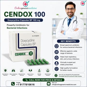 Cendox Medication (Doxycycline) for Acne Treatment , Skin Care
