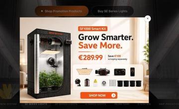 Grow Smarter and Save More – Bis zu 40% Rabatt bei Spider Farmer EU.
