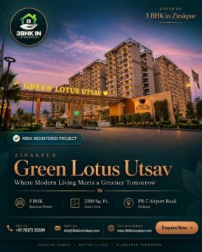 Top-Floor 3 BHK in Zirakpur with Open Views