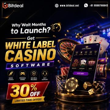 Why Wait Months to Launch? Get White Label Casino Software – 30% OFF