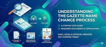 Steps for Gazette Notification for Name Change India