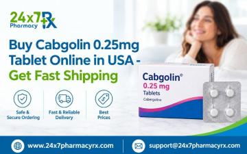 Buy Cabgolin 0.25mg Tablet Online in USA - Get Fast Shipping