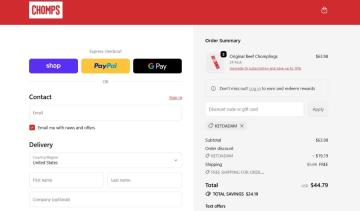 30% OFF All Orders + Free Shipping at Chomps Beef Sticks