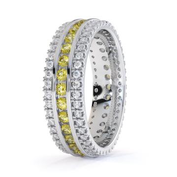 Yellow Sapphire Eternity Ring