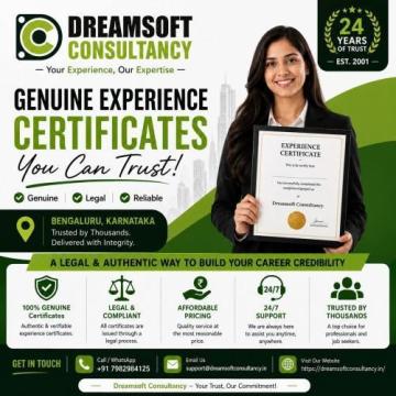 Affordable Experience Certificate Provider in Bengaluru