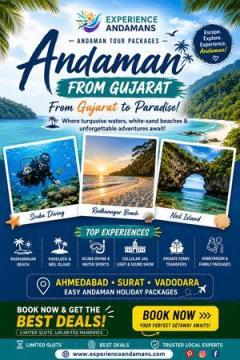 Andaman tour packages from Gujarat