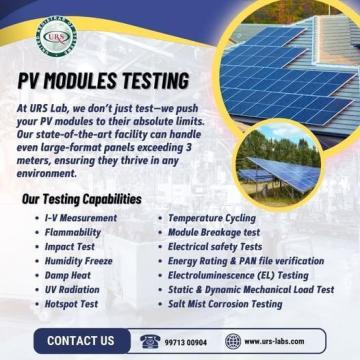 PV Modules Testing Lab In India