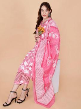 3 Piece Suit Pink – Elegant Ethnic Wear by Pretty Lady