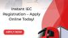 Instant IEC Registration – Apply Online Today!