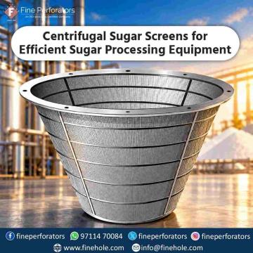 Centrifugal Sugar Screens for Efficient Sugar Processing Equipment