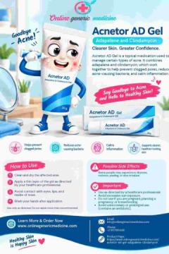 Acnetor AD Gel – Adapalene and Clindamycin for Acne Care
