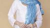 Elegant Sky Blue printed Cotton Dupatta by Pretty Lady – Premium Quality