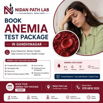 Book Anemia Test Package in Gandhinagar at Nidan Path Lab