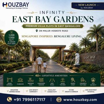 Infinity East Bay Gardens Premium Villa Plots in East Bangalore Houzbay